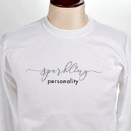 Sparkling Personality Crew Sweatshirt
