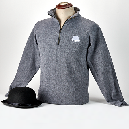 Bowler Hat 1/4 Zip Sweatshirt, Unisex - $44.95